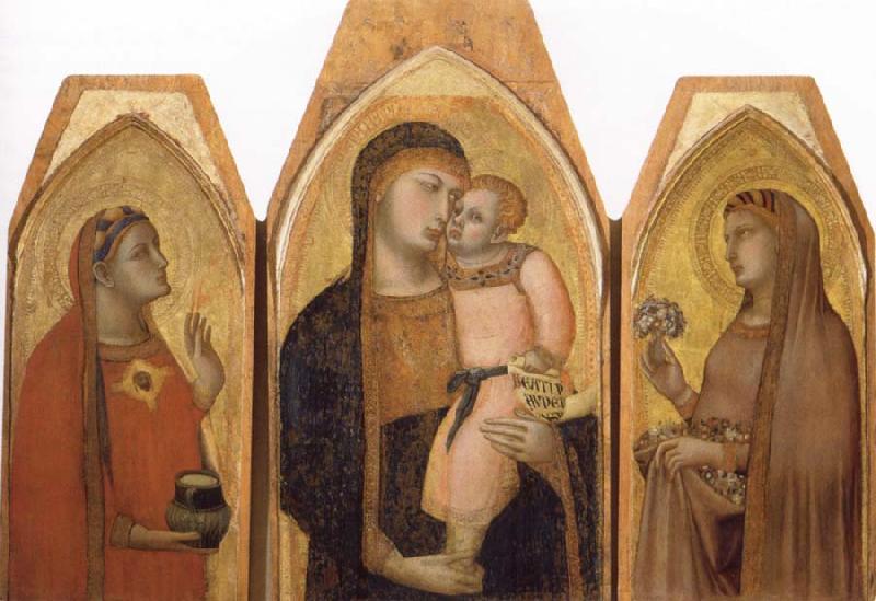 Ambrogio Lorenzetti Madonna and Child with Saints oil painting image